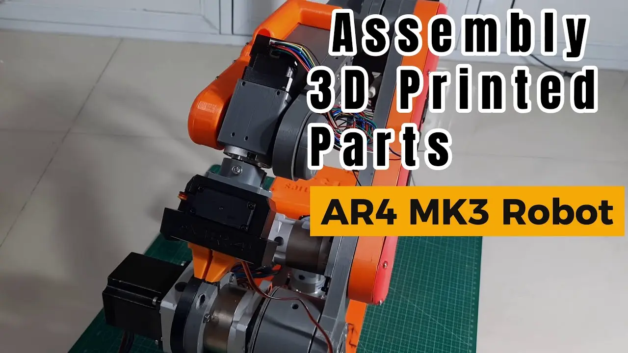 Fully 3D-Printed AR4 MK3 Mechanical Assembly, an AR4 user build