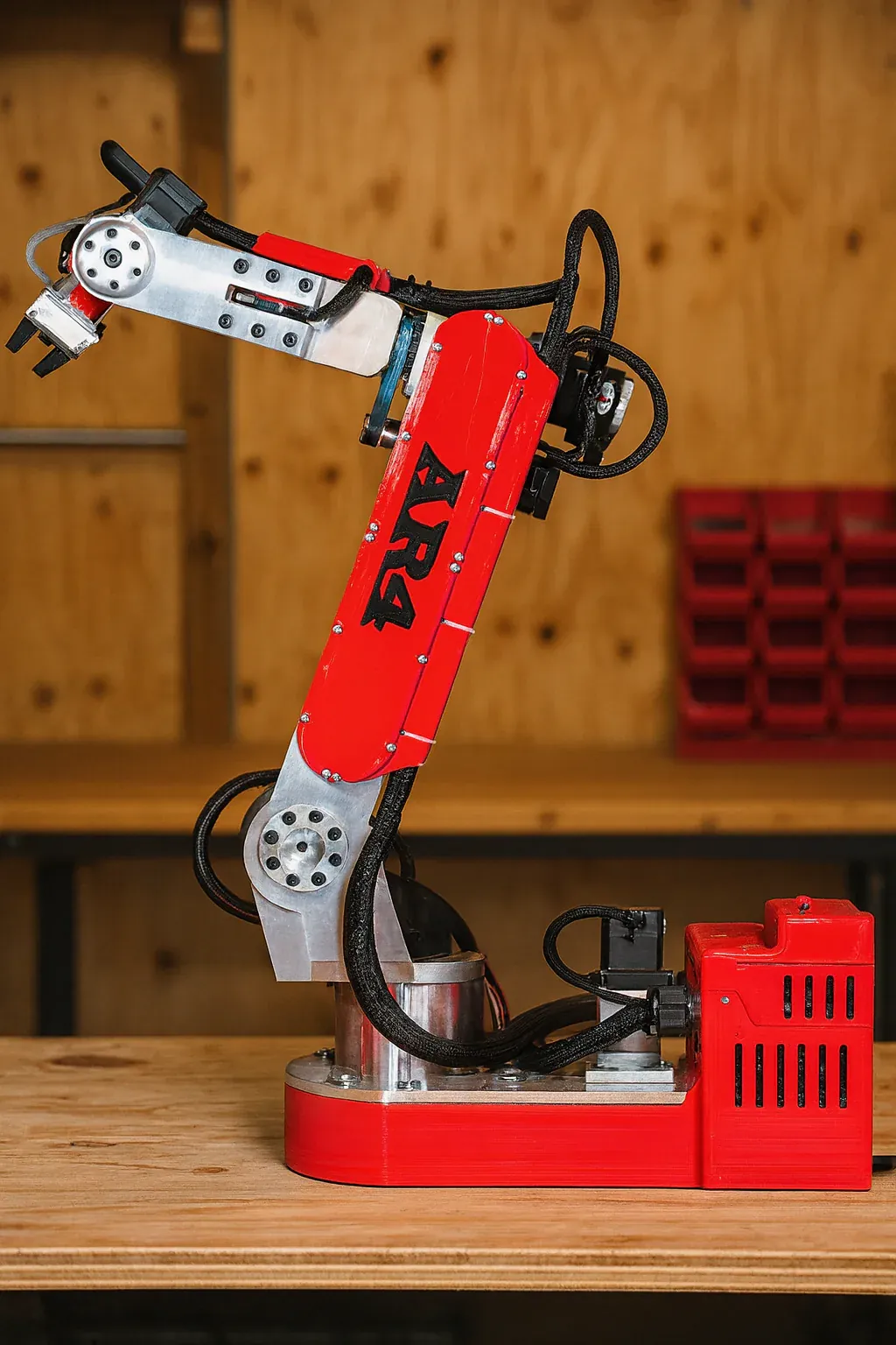 AR4 MK5 Robot 3D Printed Parts Set: Red photo 3