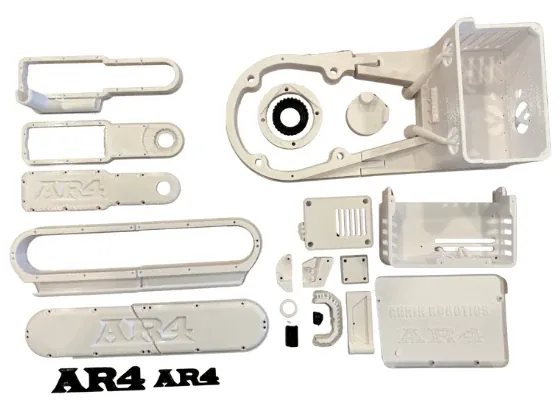 AR4 MK5 Robot 3D Printed Parts Set: White