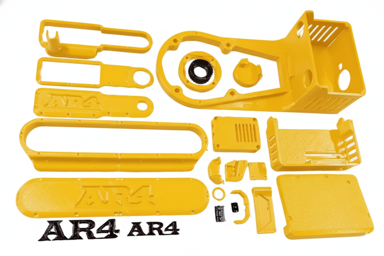AR4 MK5 Robot 3D Printed Parts Set: Yellow