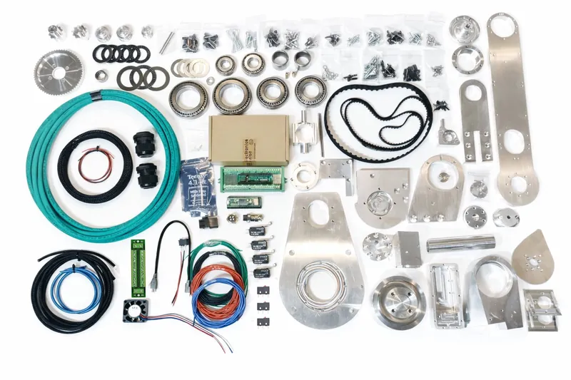 AR4 robot kit parts laid out