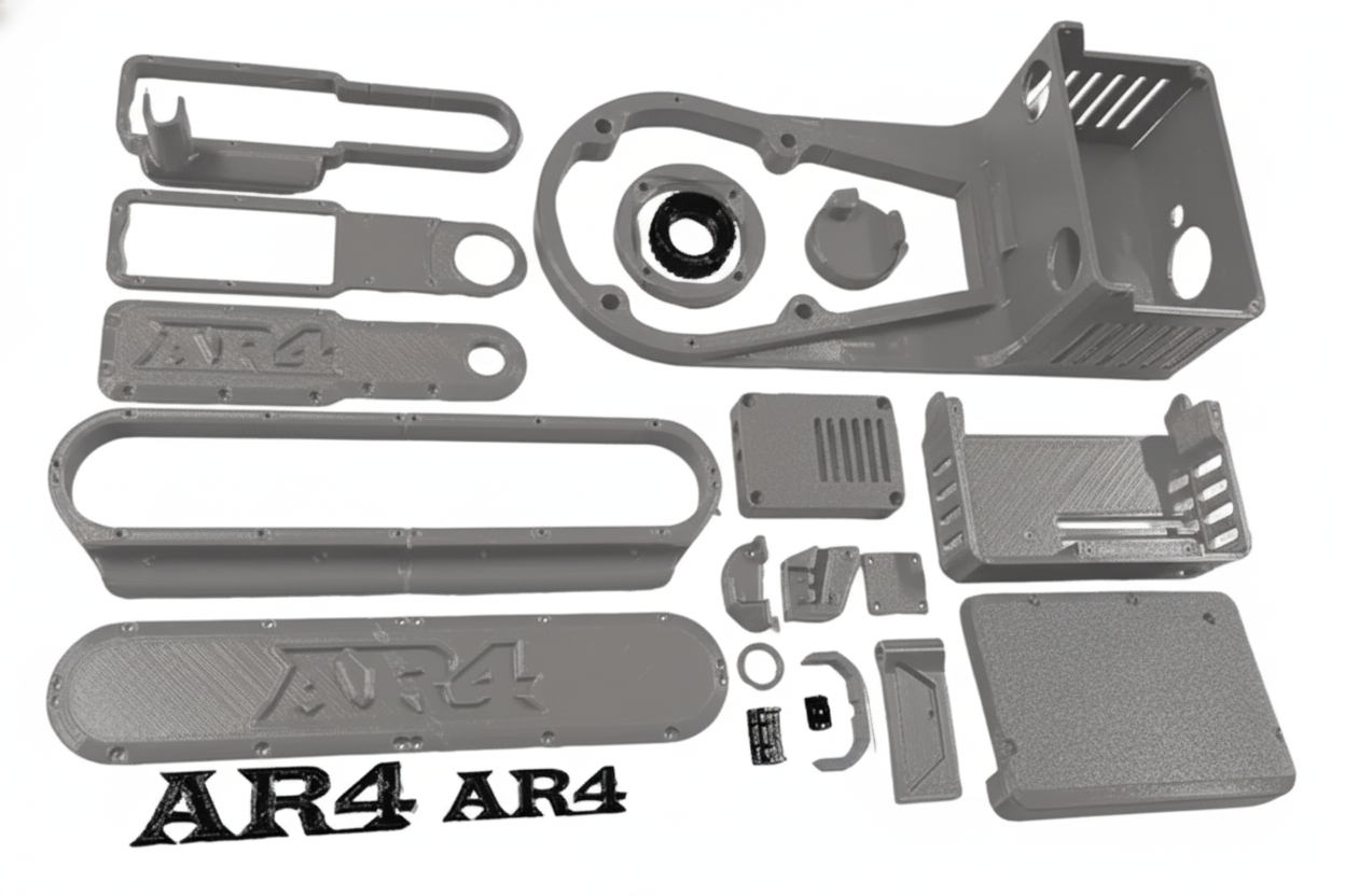 AR4 MK3 Robot 3D Printed Parts Set - Gray 1 AR4 MK3 Robot 3D Printed Parts Set - Gray